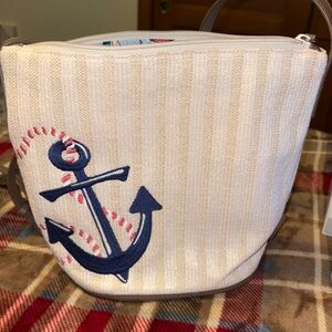 Vera Bradley Cream Crossbody with Anchor Design